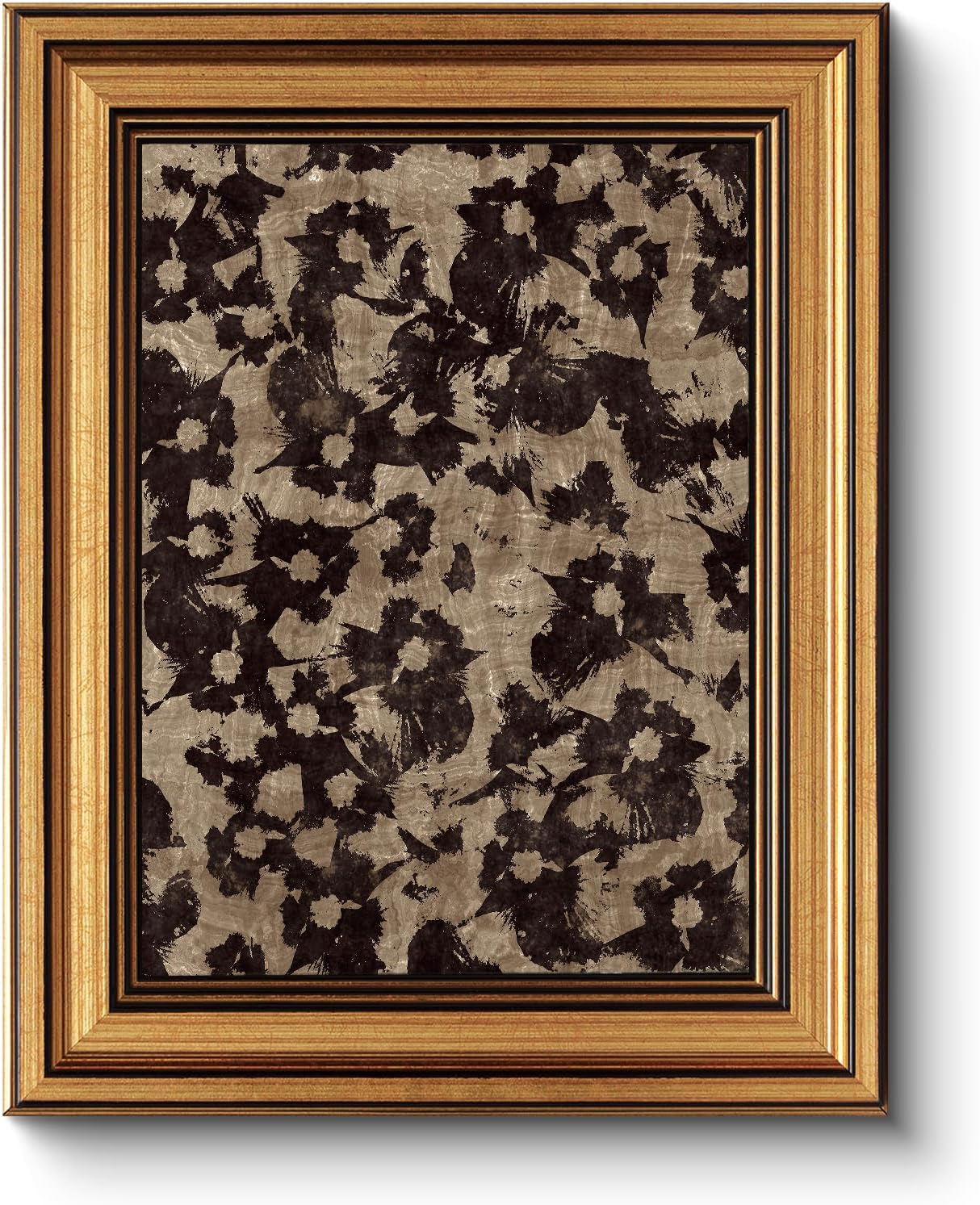 Gold Framed Vintage Wall Art for Living Room, Flowers Painting Canvas Prints Shelf Decor for Kitchen, Aesthetic Bedroom Wall Art, Christmas Gifts for Friends or Family (White Hydrangea 8"x10")