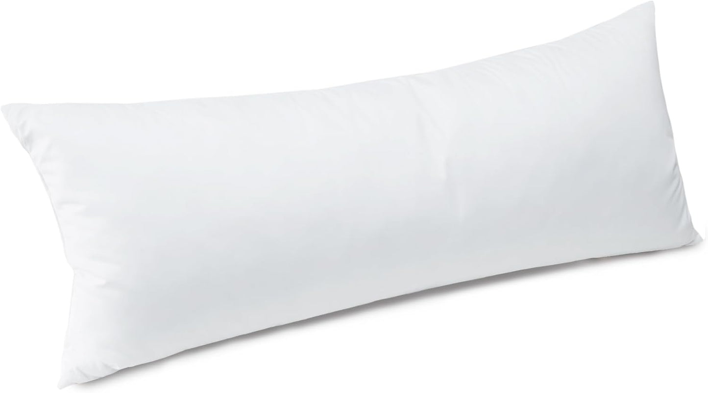 puredown® Feather Down Throw Pillow Inserts 22 x 22 (Pack of 2, White), Big Throw Pillows for Floor, Couch, Bed, Machine Washable