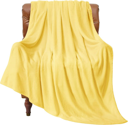 Fleece Blanket Black Throw Blankets for Couch & Bed, Luxury Plush Cozy Fuzzy Blanket 50x60 inches, Super Soft Warm Lightweight Throw Blanket for Travel Camping