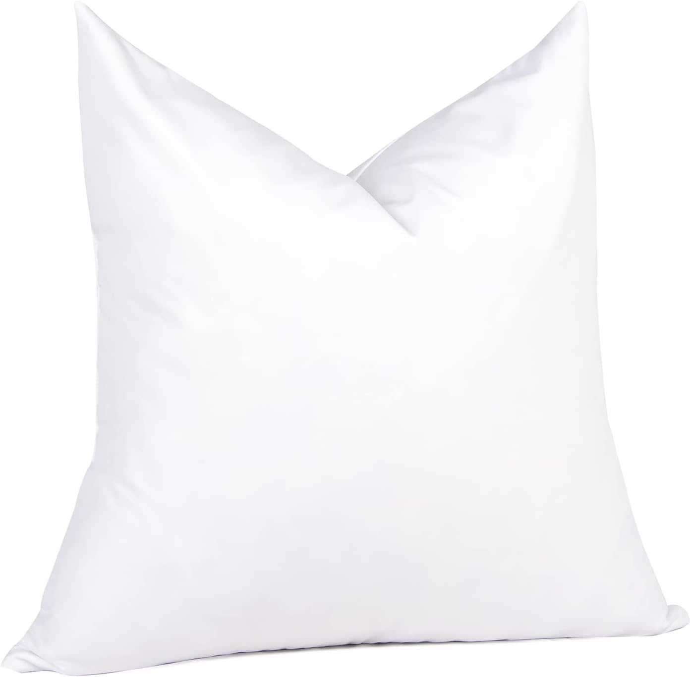 puredown® Feather Down Throw Pillow Inserts 22 x 22 (Pack of 2, White), Big Throw Pillows for Floor, Couch, Bed, Machine Washable